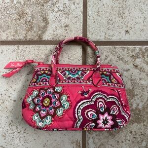 Vera Bradley Pink Floral/Paisley mini Purse **RARE**